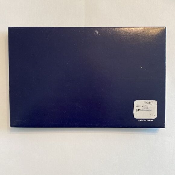 Restoration Hardware French Inspired Ceramic Cheese Markers Set Of 6 White Blue - Picture 6 of 8